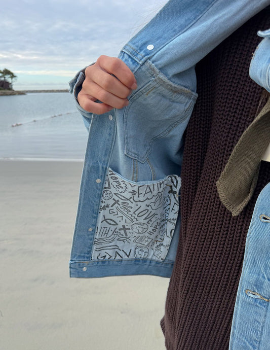 What a Friend In Jesus Denim Jacket - The Mustard SeedWhat a Friend In Jesus Denim JacketElevated FaithThe Mustard SeedWHA-3333840454908046What a Friend In Jesus Denim JacketJacket