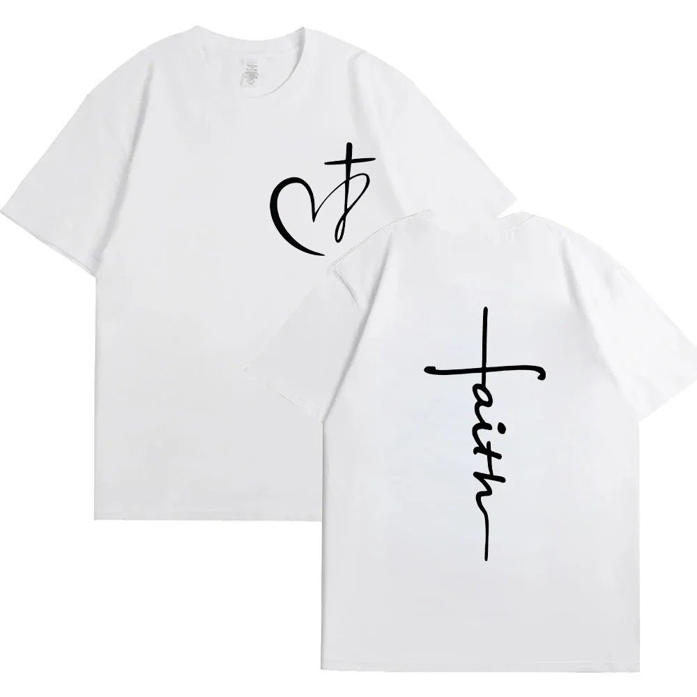 Women's Heart & Cross Graphic Tee — Faith-Inspired Cotton T-Shirt - The Mustard SeedWomen's Heart & Cross Graphic Tee — Faith-Inspired Cotton T-ShirtTeem DropThe Mustard SeedSU00349975-White-MWomen's Heart & Cross Graphic Tee — Faith-Inspired Cotton T-ShirtClothing