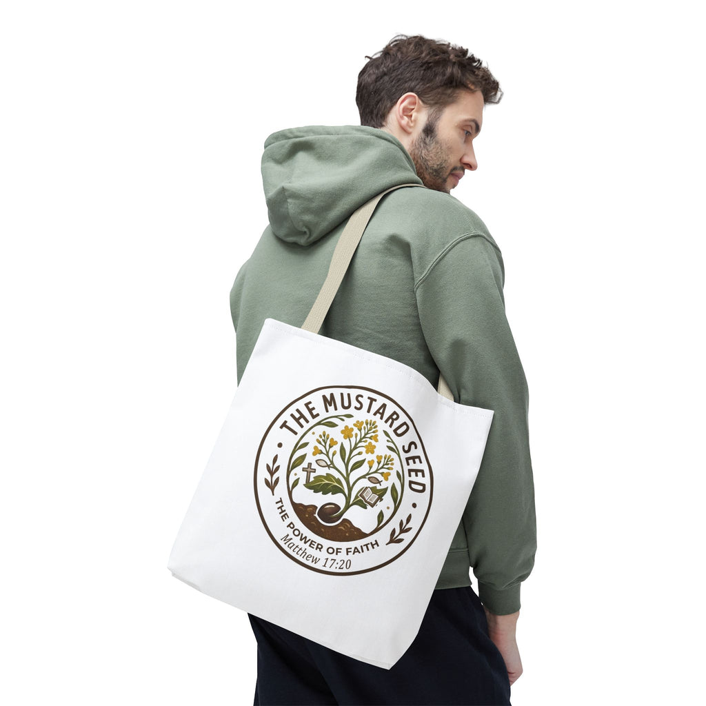 Tote Bag — "The Mustard Seed" Faith Tote Bag (Matthew 17:20)