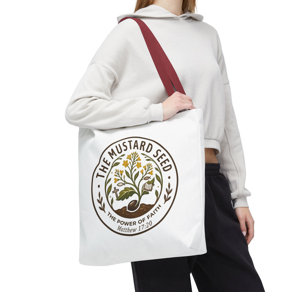 Tote Bag — "The Mustard Seed" Faith Tote Bag (Matthew 17:20)