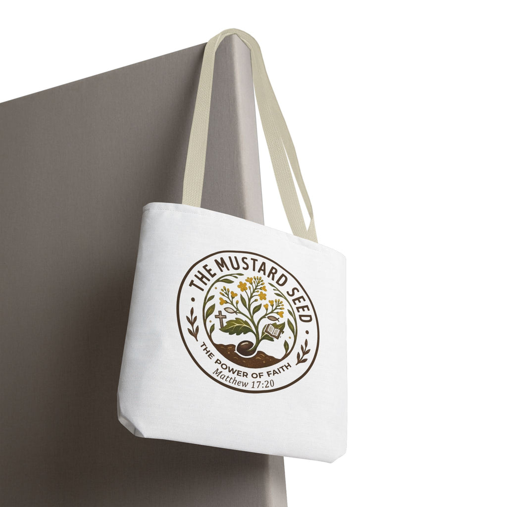 Tote Bag — "The Mustard Seed" Faith Tote Bag (Matthew 17:20)