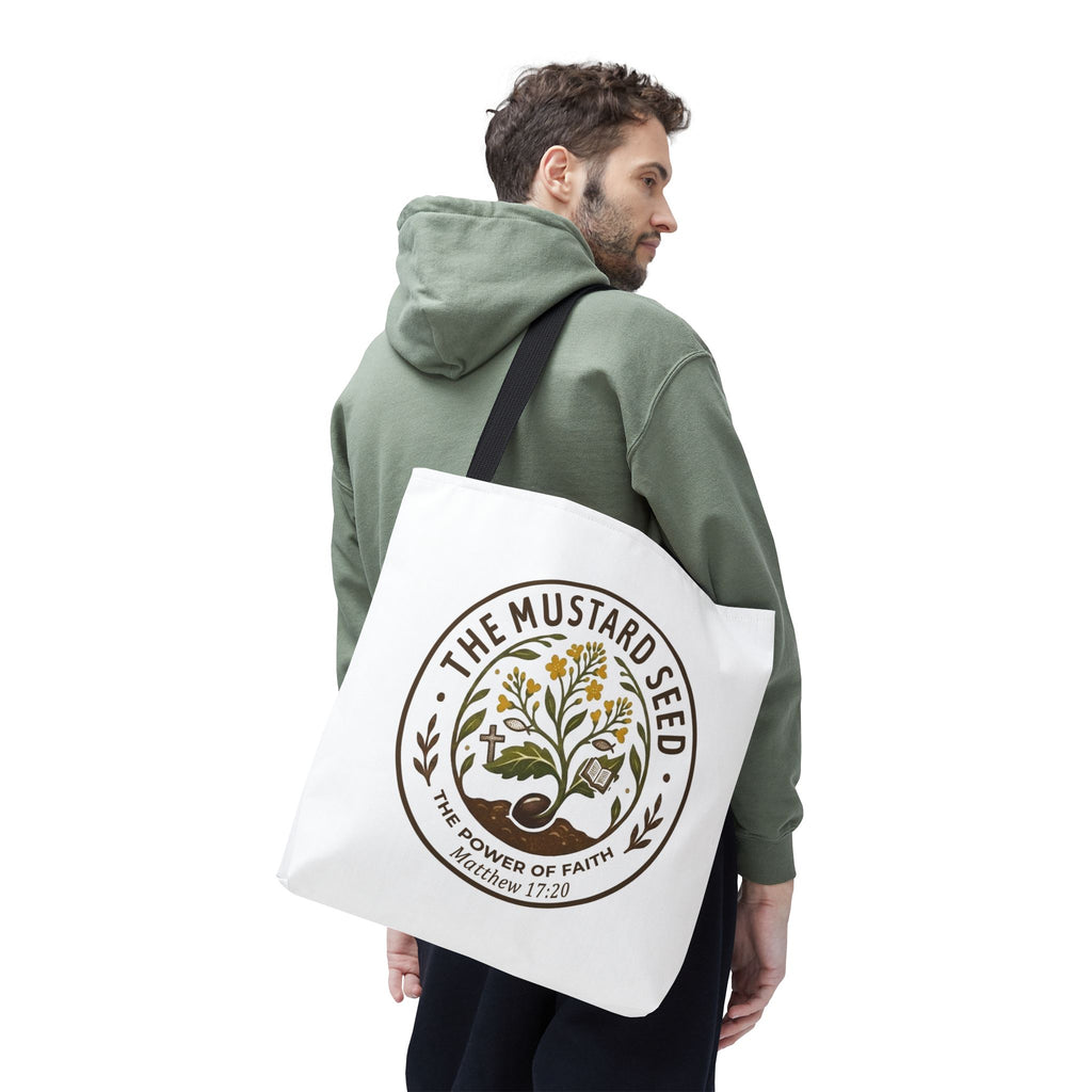 Tote Bag — "The Mustard Seed" Faith Tote Bag (Matthew 17:20)