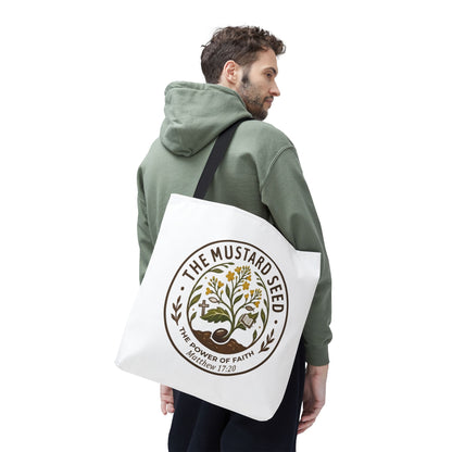 Tote Bag — "The Mustard Seed" Faith Tote Bag (Matthew 17:20)