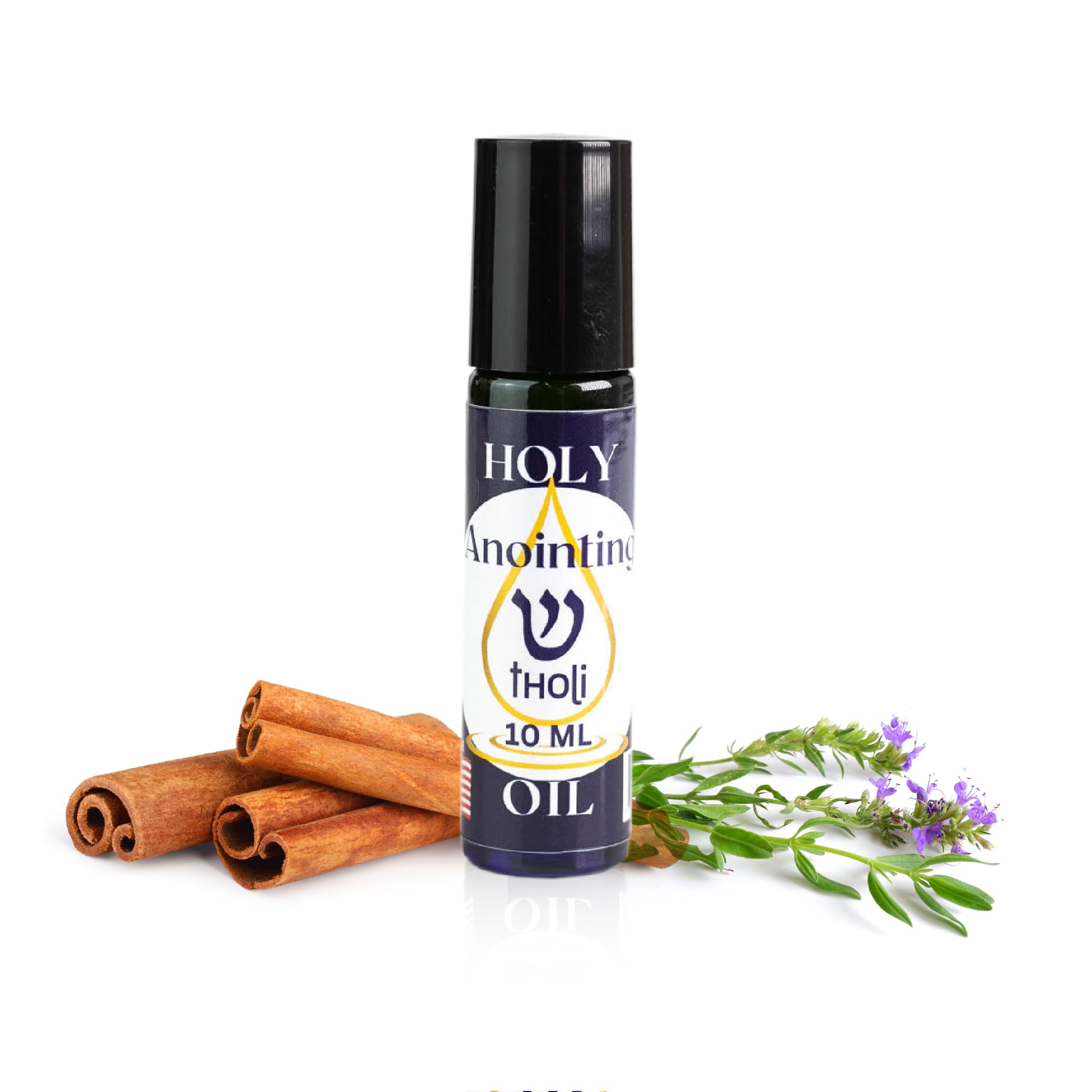 Scented Anointing Oil (Spikenard Hyssop Cassia Cinnamon Rosehip Oil) – Holy Oil for Prayer Ceremonies and Blessings (10mL Roller)