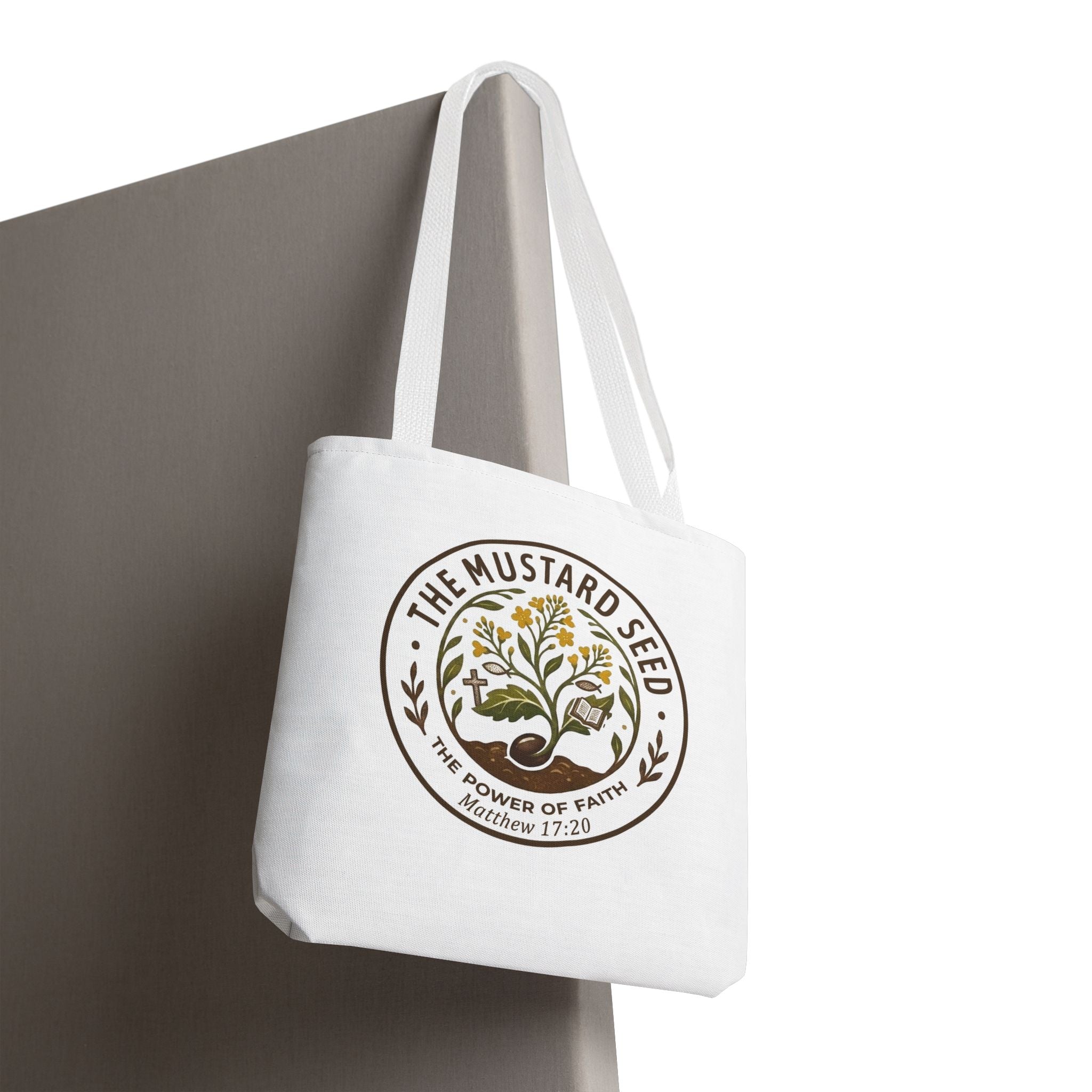 Tote Bag — "The Mustard Seed" Faith Tote Bag (Matthew 17:20)