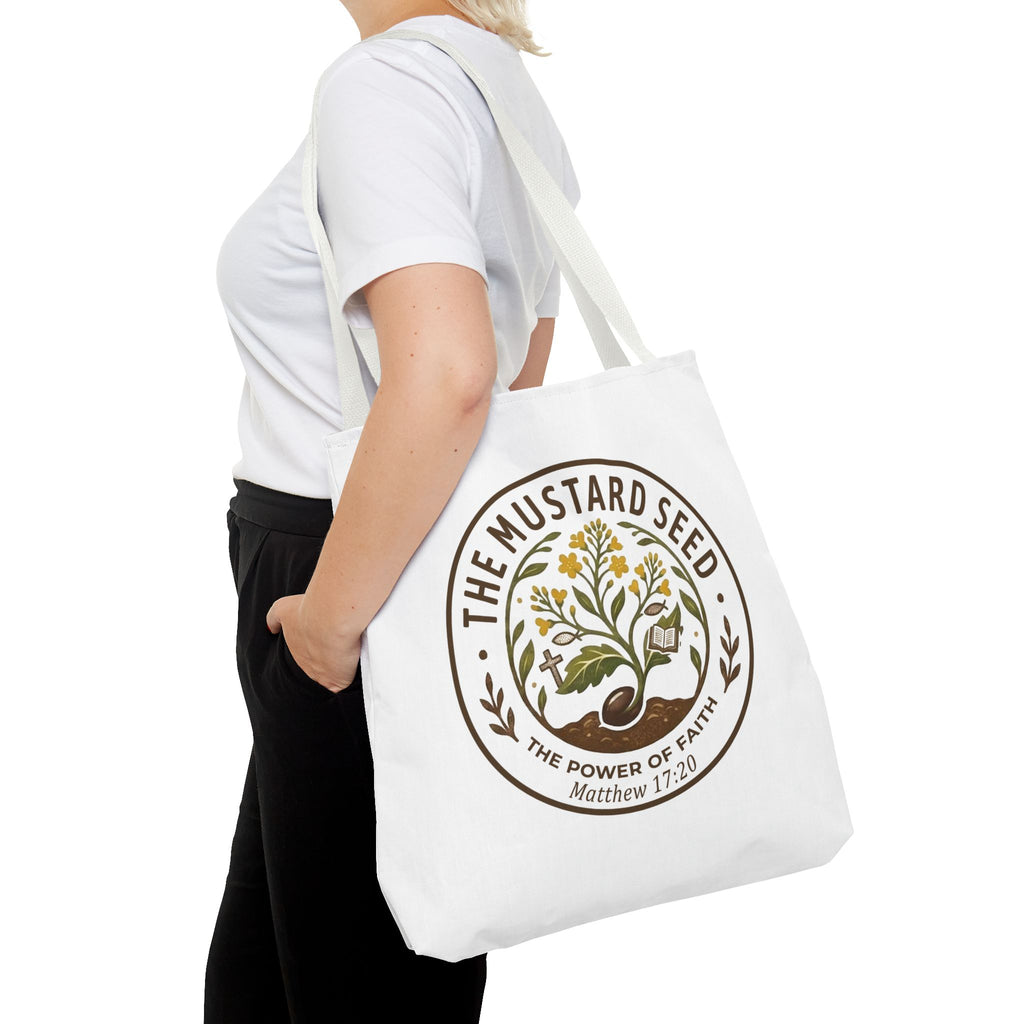 Tote Bag — "The Mustard Seed" Faith Tote Bag (Matthew 17:20)