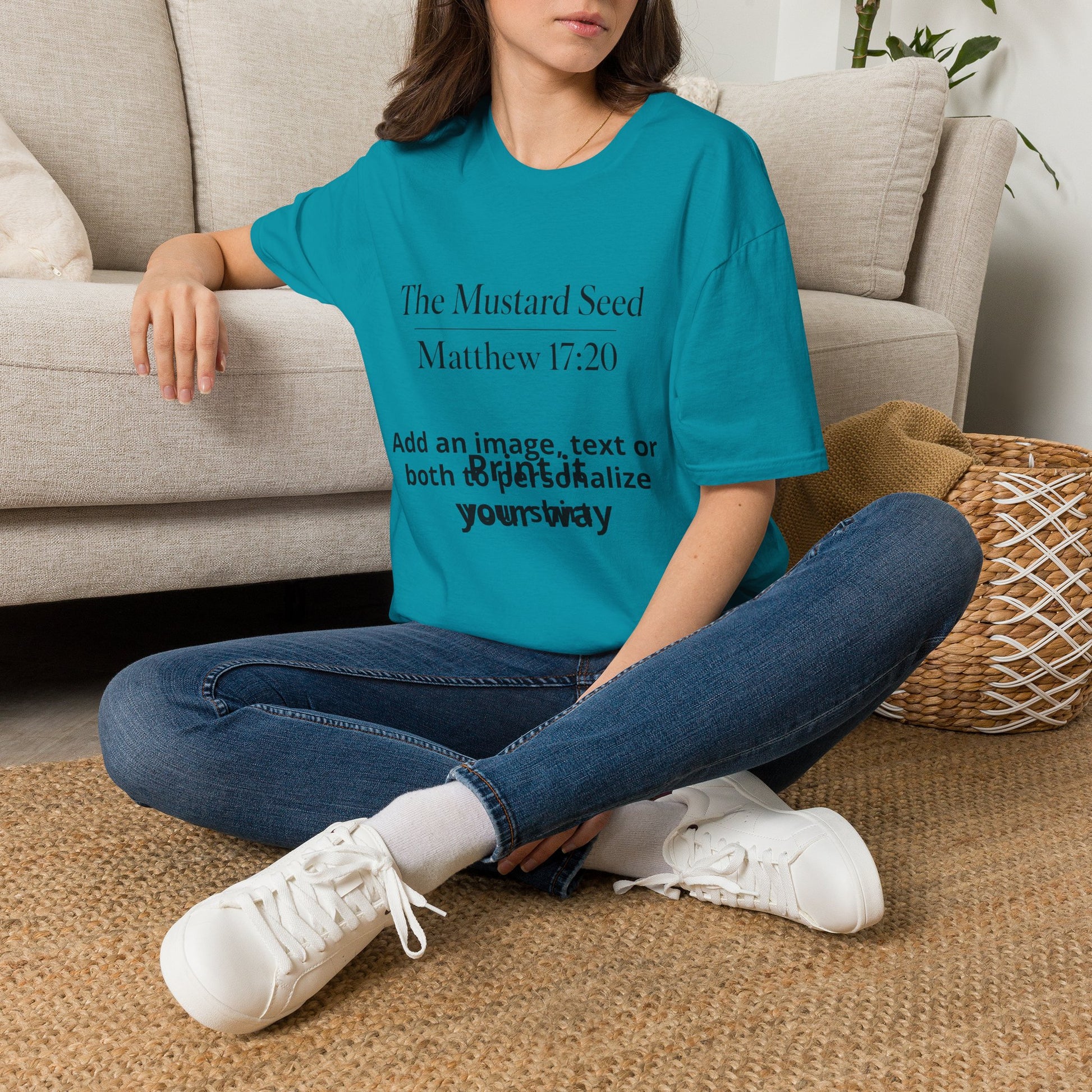 Customizable cotton t-shirt, design your own