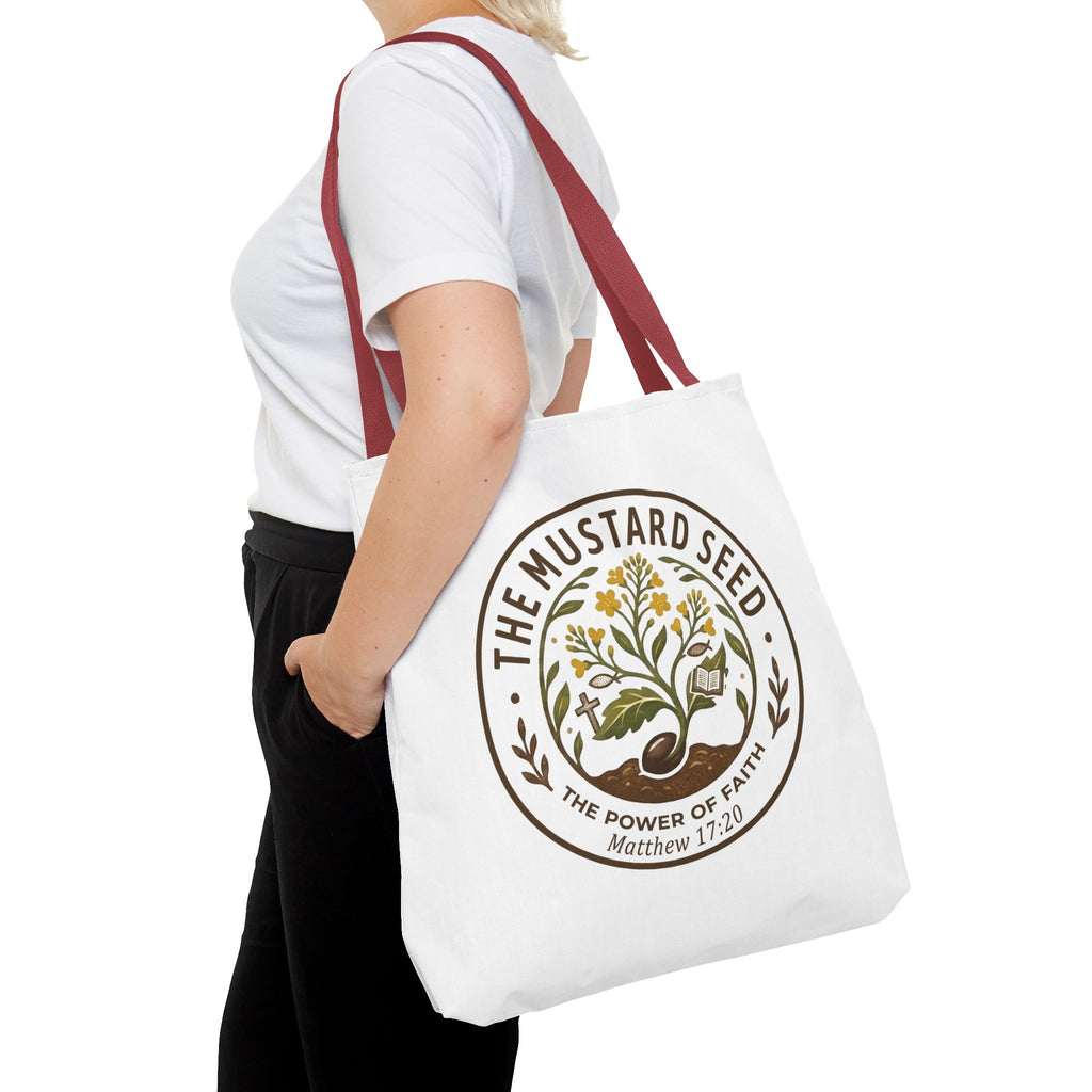 Tote Bag — "The Mustard Seed" Faith Tote Bag (Matthew 17:20)