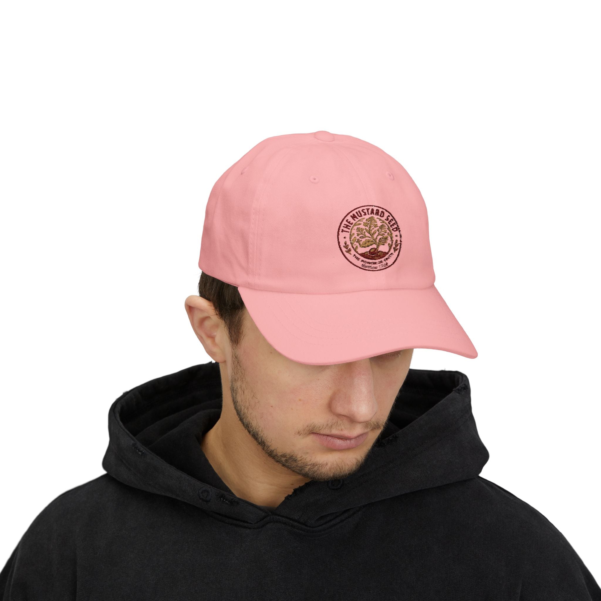 Unisex Hat – 'The Mustard Seed' Vintage Seedling Embroidered Baseball Hat