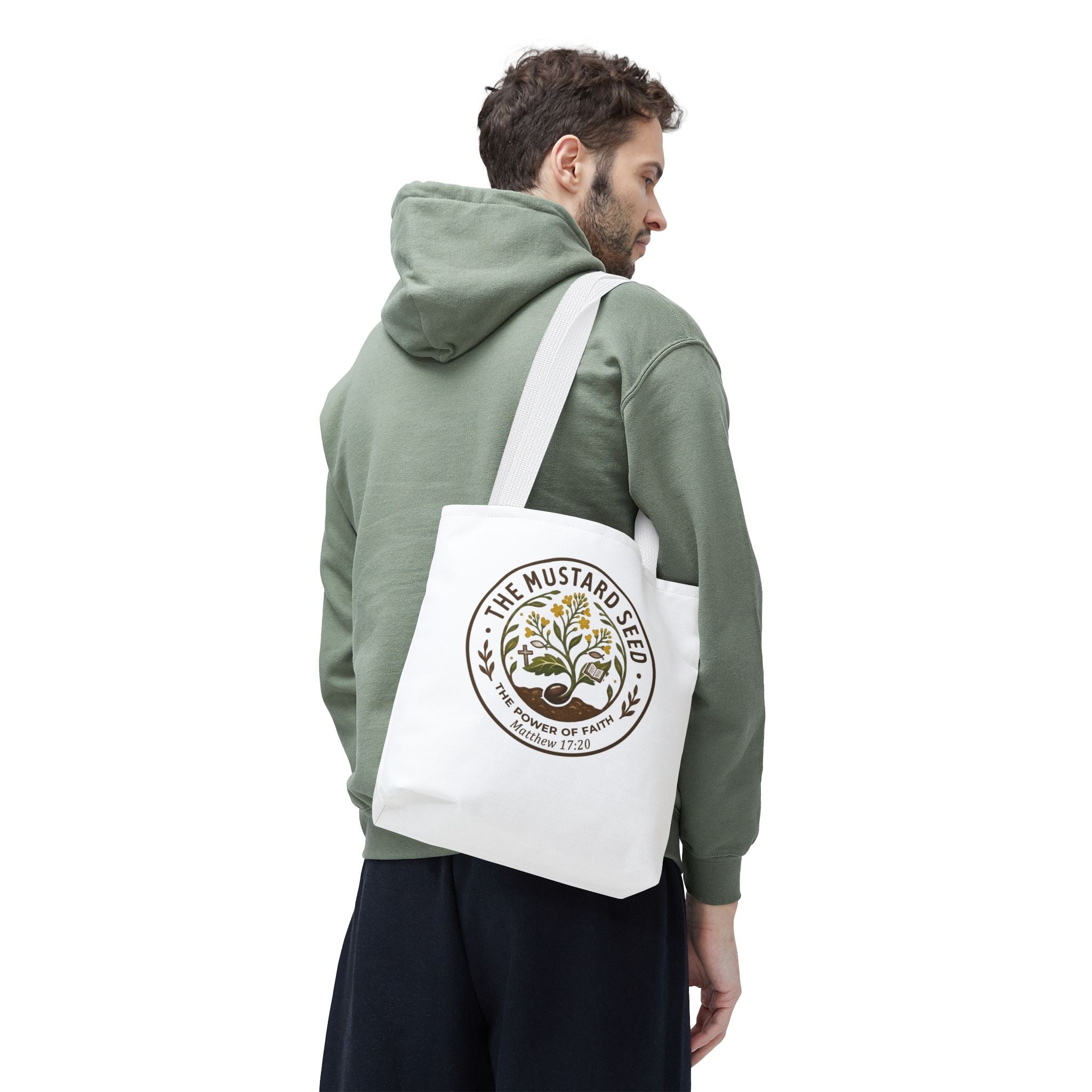 Tote Bag — "The Mustard Seed" Faith Tote Bag (Matthew 17:20)