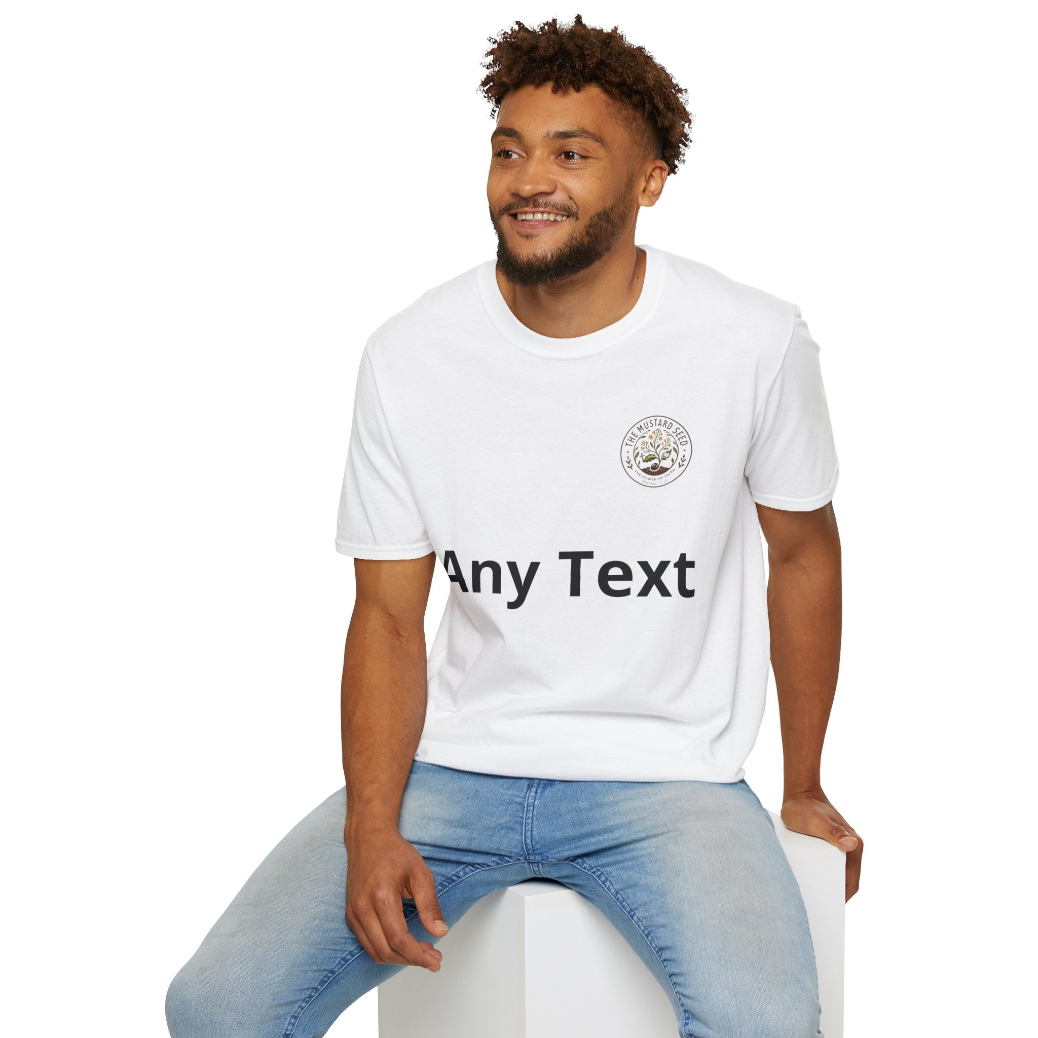 T-Shirt — Mustard Seed Faith Floral Logo Tee
