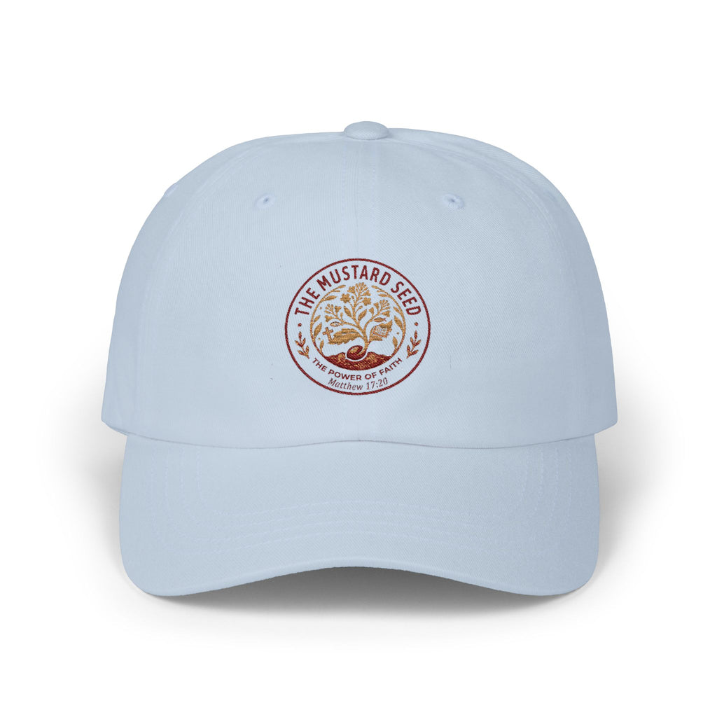 Unisex Hat – 'The Mustard Seed' Vintage Seedling Embroidered Baseball Hat