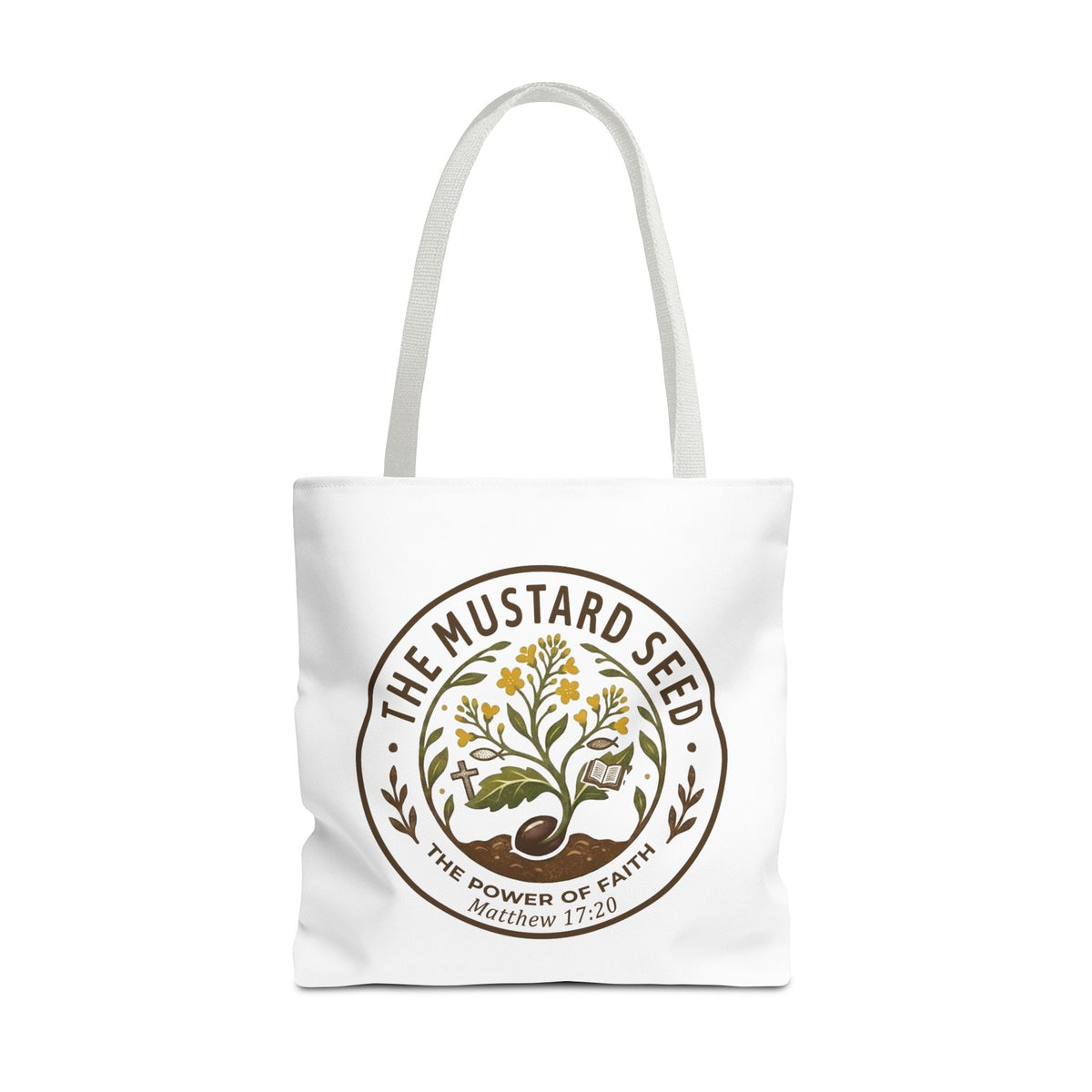 Tote Bag — "The Mustard Seed" Faith Tote Bag (Matthew 17:20)