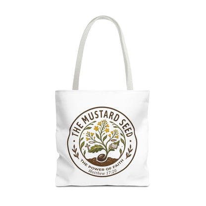 Tote Bag — "The Mustard Seed" Faith Tote Bag (Matthew 17:20)