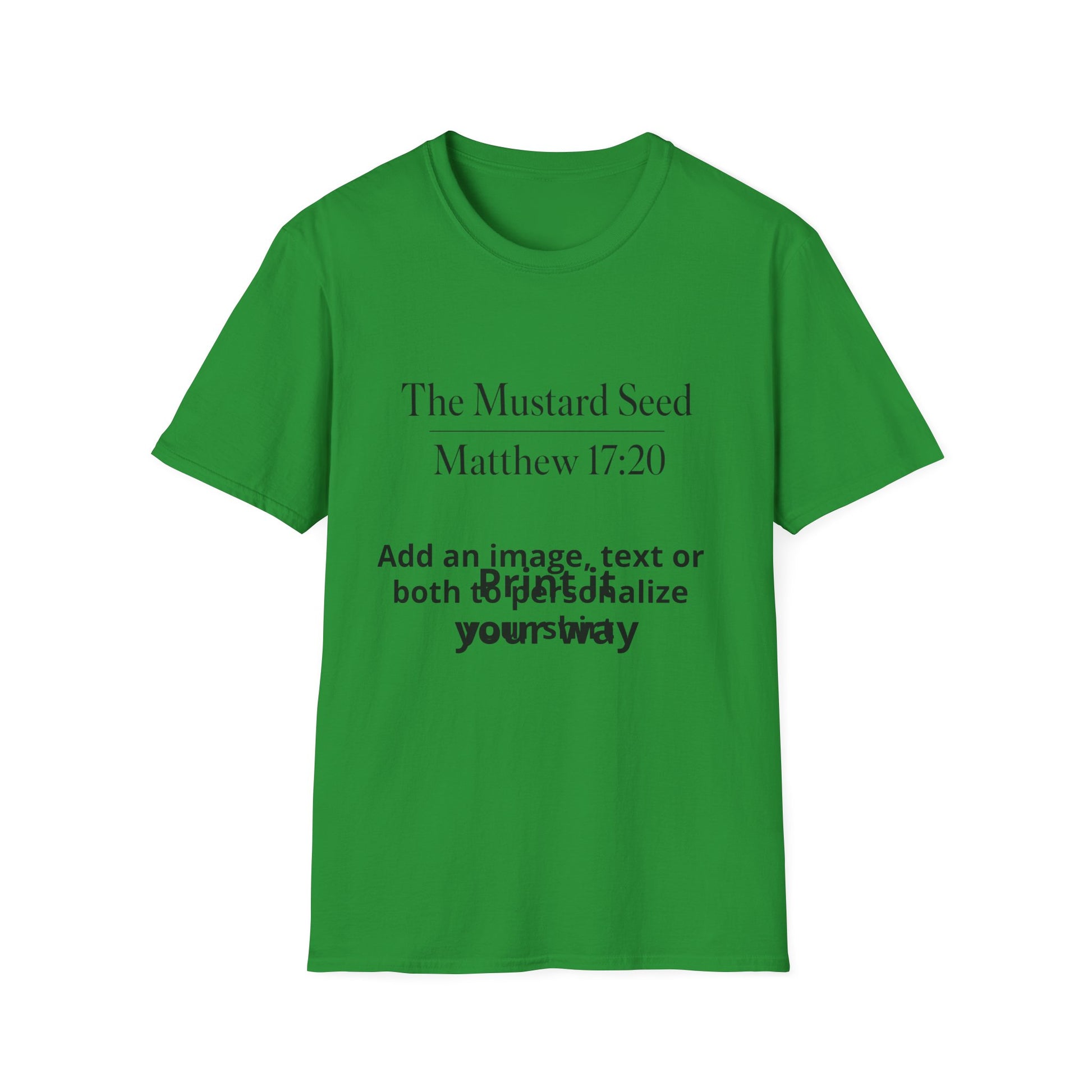 Custom blank t-shirt, add your own text or logo