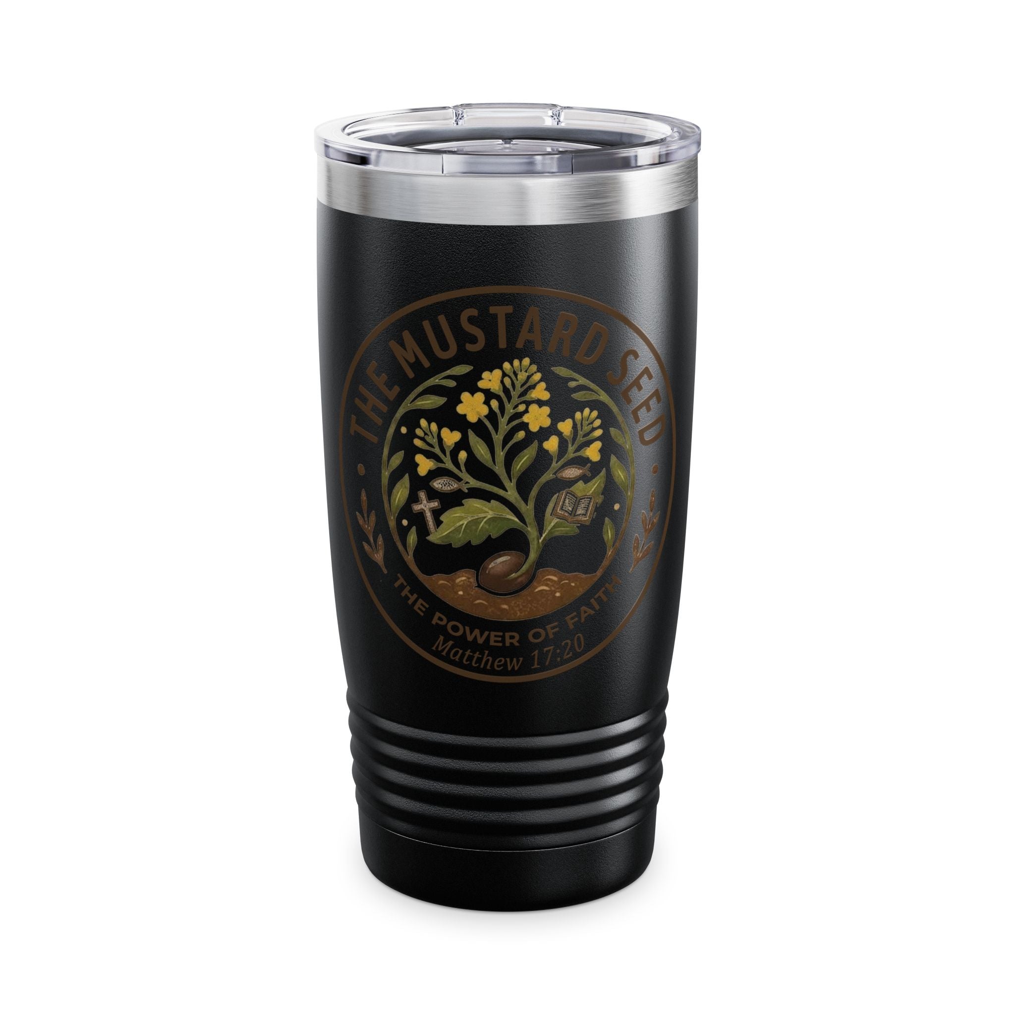 Mustard Seed Faith 20oz Tumbler — Inspirational Christian Travel Mug