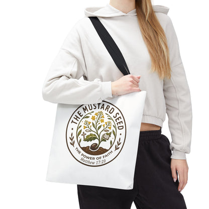 Tote Bag — "The Mustard Seed" Faith Tote Bag (Matthew 17:20)