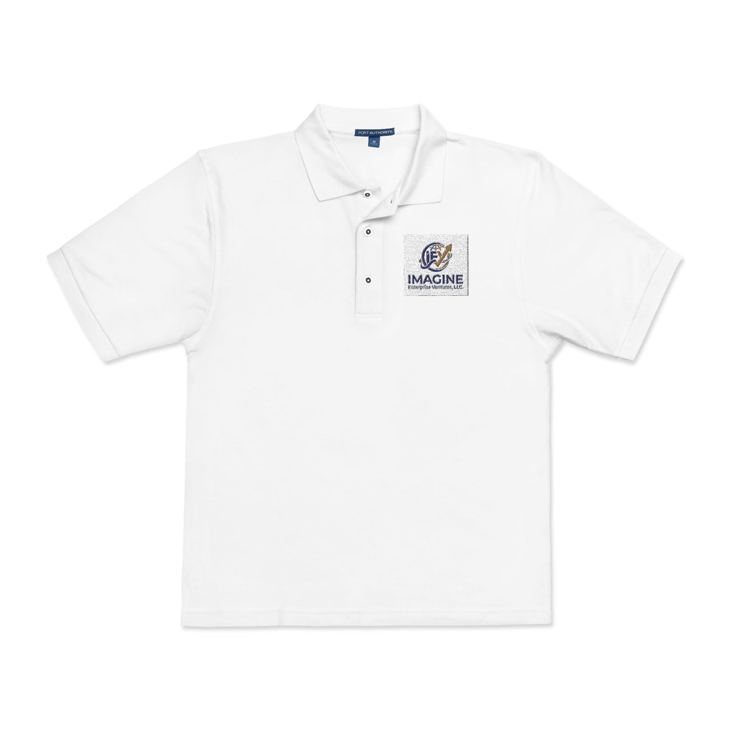 Embroidered Nautical Compass Polo — Classic Maritime Logo Shirt