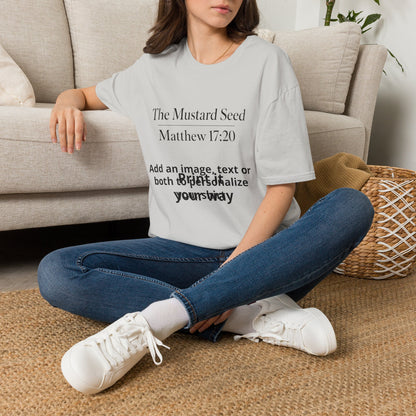 Custom design t-shirt, add name or verse
