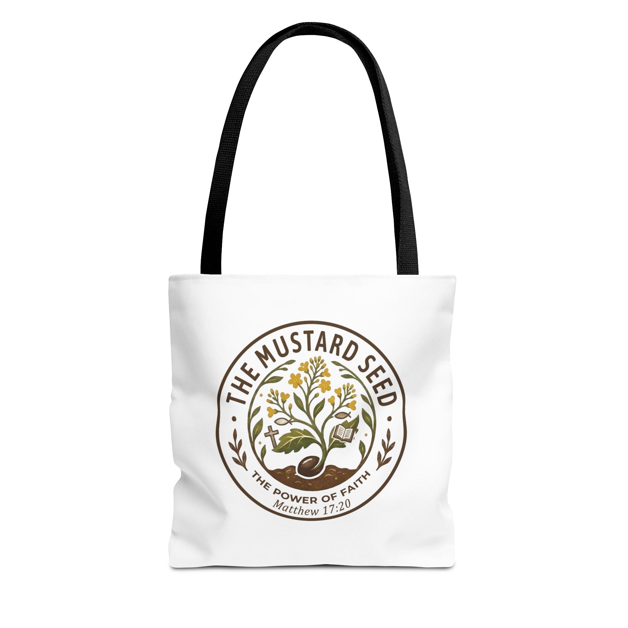 Tote Bag — "The Mustard Seed" Faith Tote Bag (Matthew 17:20)