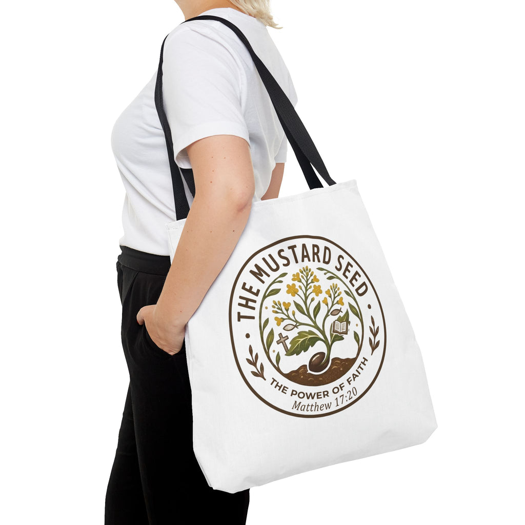 Tote Bag — "The Mustard Seed" Faith Tote Bag (Matthew 17:20)