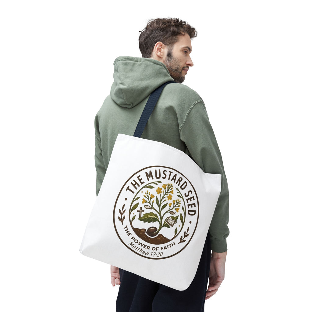 Tote Bag — "The Mustard Seed" Faith Tote Bag (Matthew 17:20)