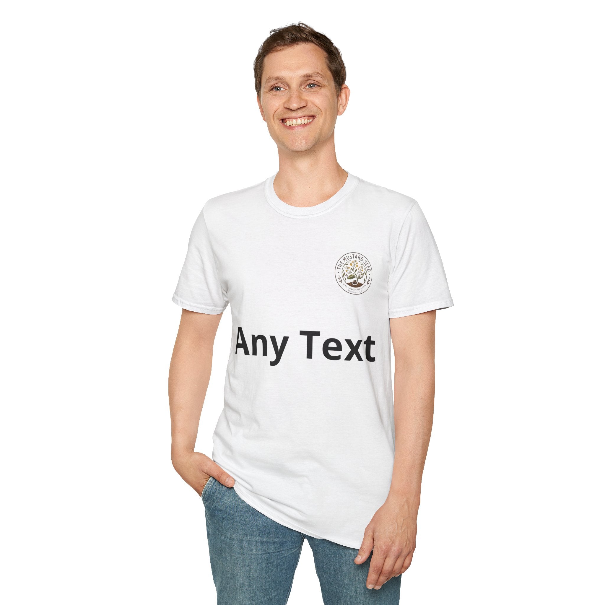 T-Shirt — Mustard Seed Faith Floral Logo Tee