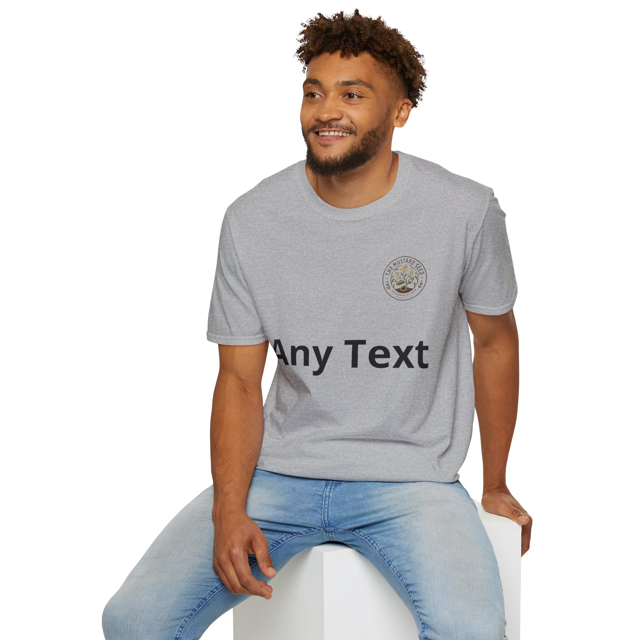 T-Shirt — Mustard Seed Faith Floral Logo Tee