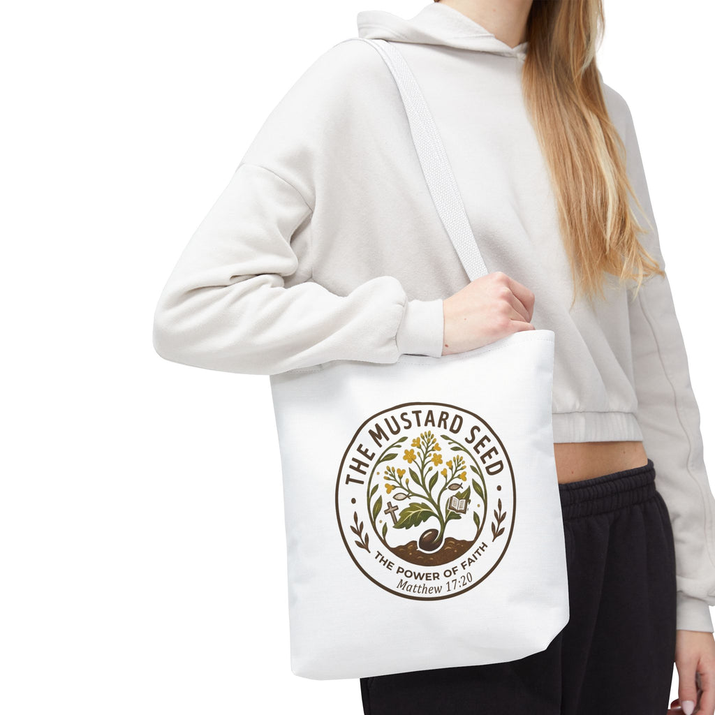 Tote Bag — "The Mustard Seed" Faith Tote Bag (Matthew 17:20)