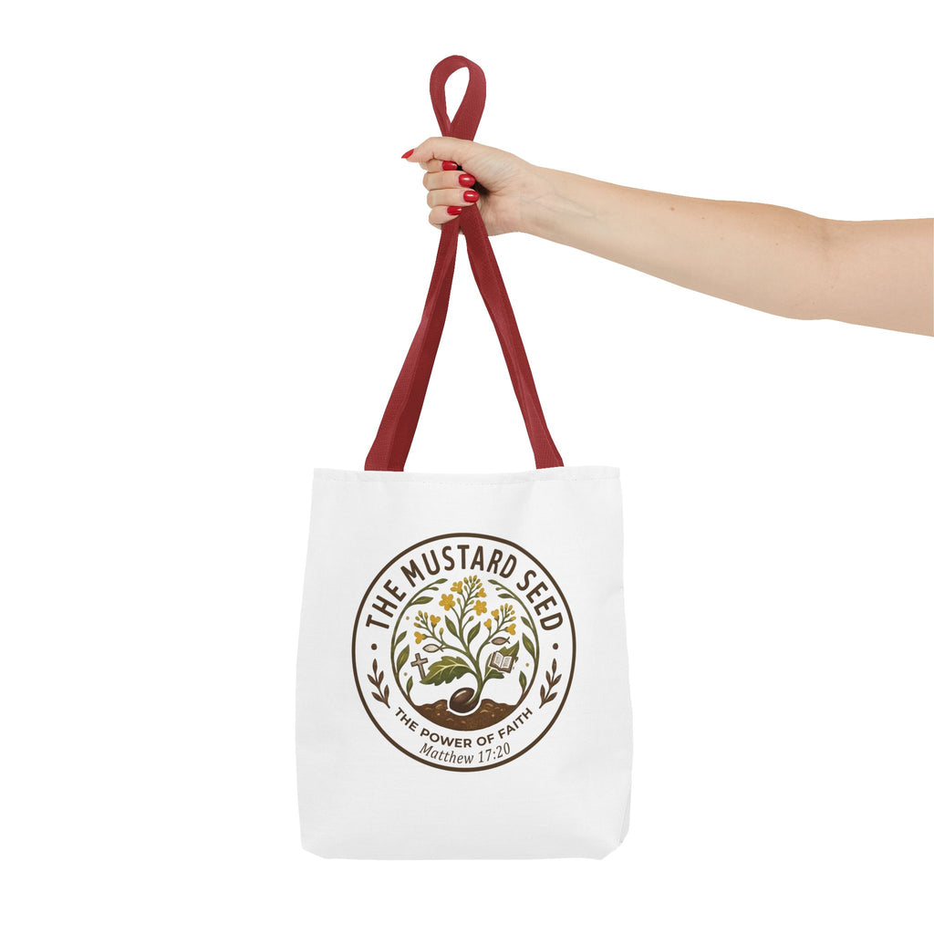 Tote Bag — "The Mustard Seed" Faith Tote Bag (Matthew 17:20)