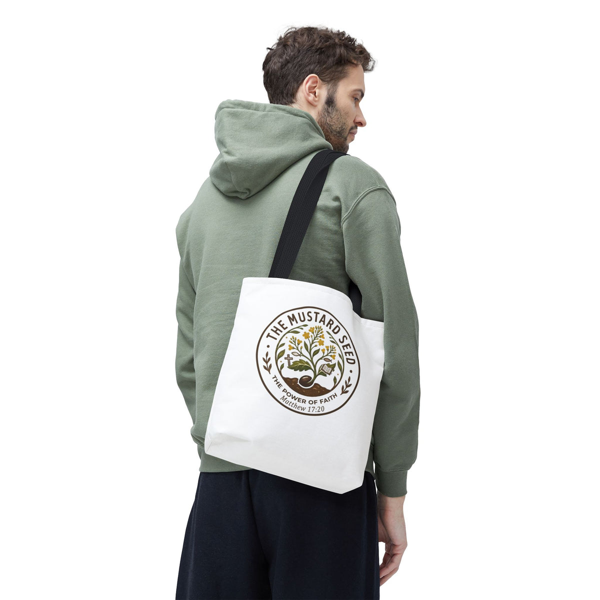 Tote Bag — "The Mustard Seed" Faith Tote Bag (Matthew 17:20)