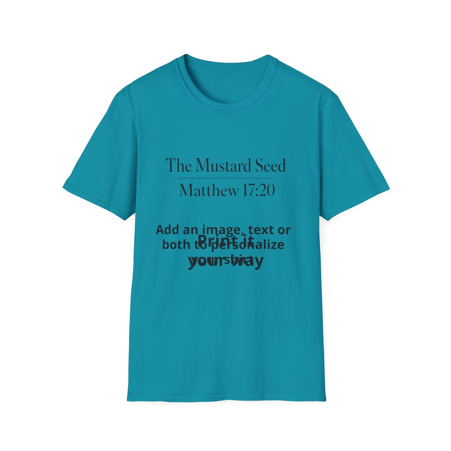Personalized t-shirt, soft breathable custom tee