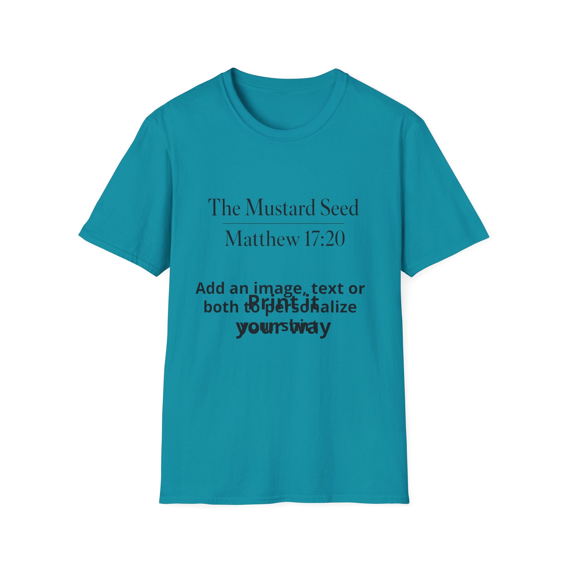 Personalized t-shirt, soft breathable custom tee