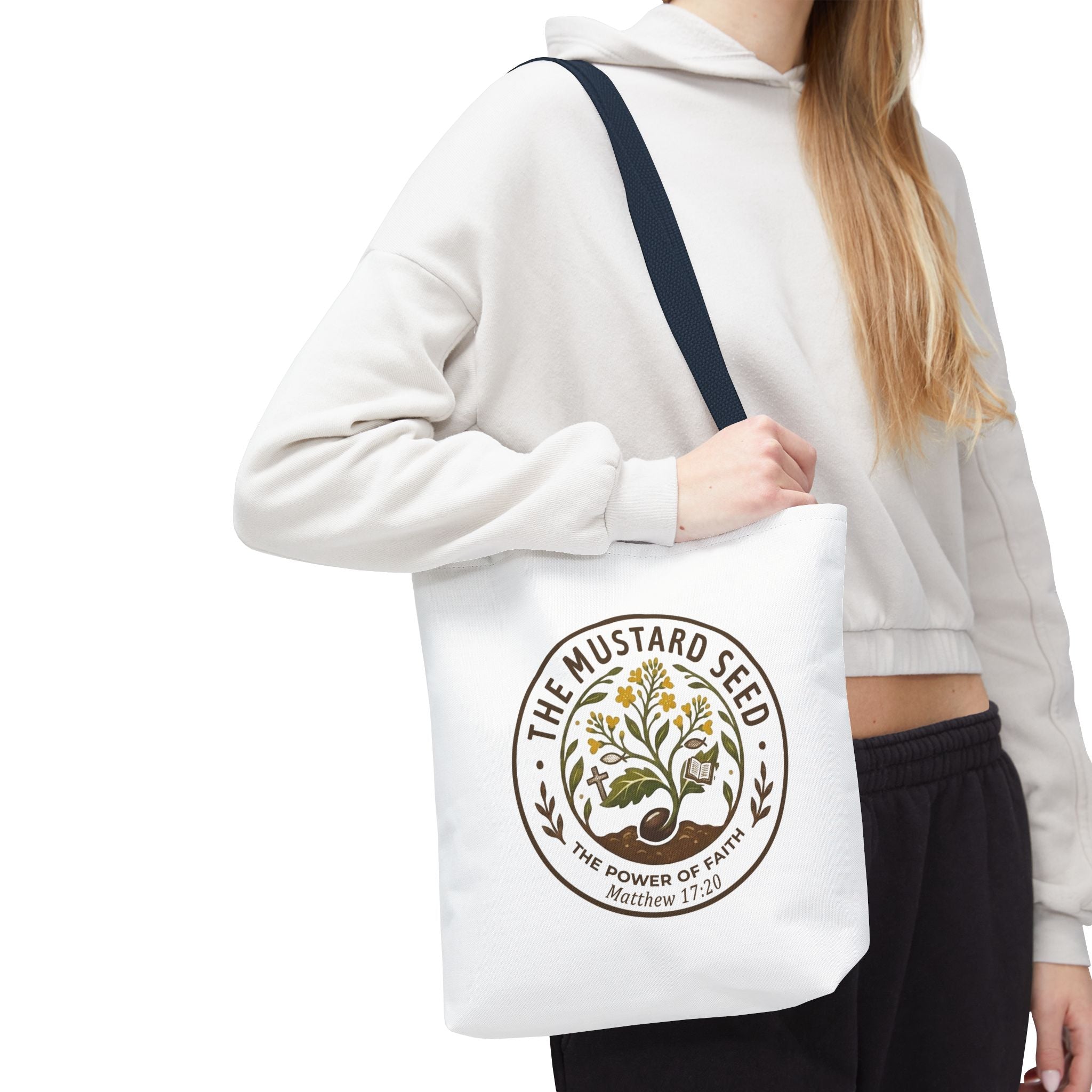 Tote Bag — "The Mustard Seed" Faith Tote Bag (Matthew 17:20)