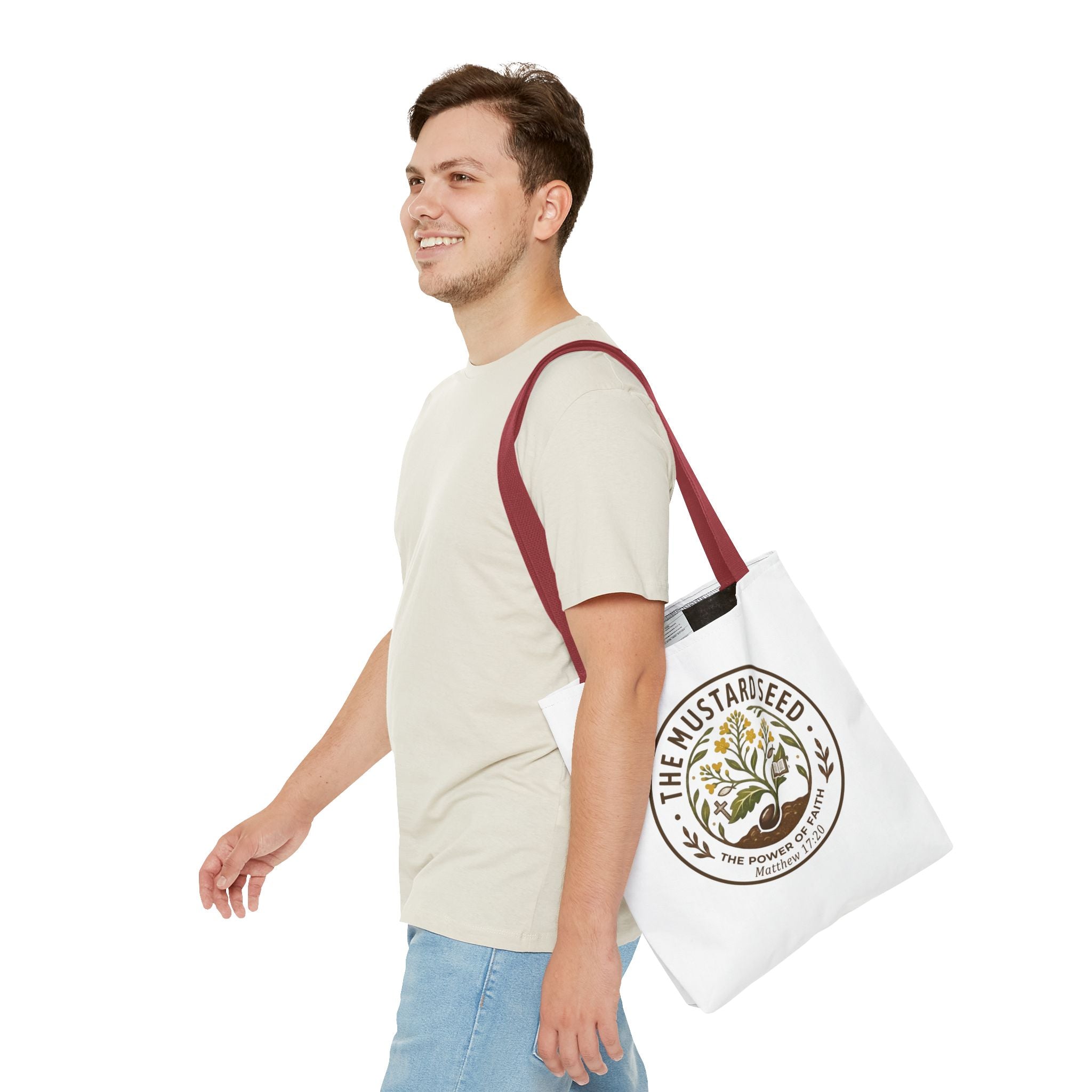 Tote Bag — "The Mustard Seed" Faith Tote Bag (Matthew 17:20)