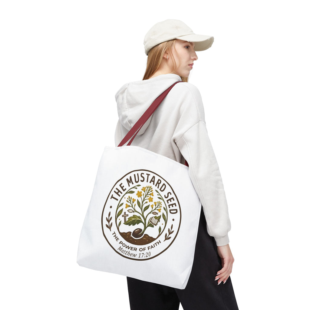 Tote Bag — "The Mustard Seed" Faith Tote Bag (Matthew 17:20)