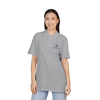 Imagine Embroidered Polo Shirt — Classic Corporate Logo Pique