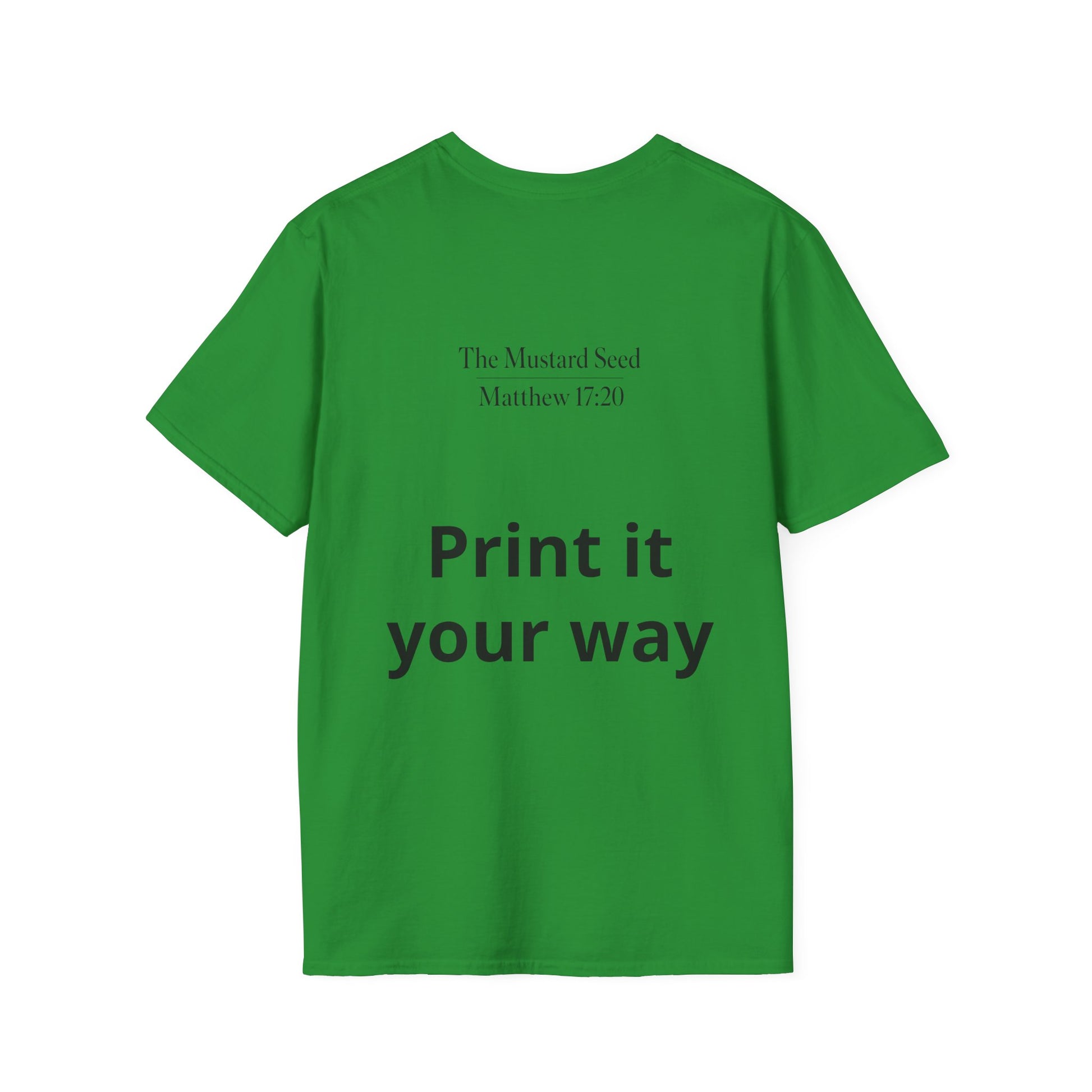 Personalizable unisex tee, relaxed fit