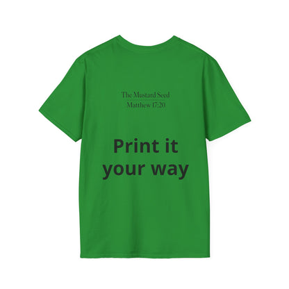 Personalizable unisex tee, relaxed fit
