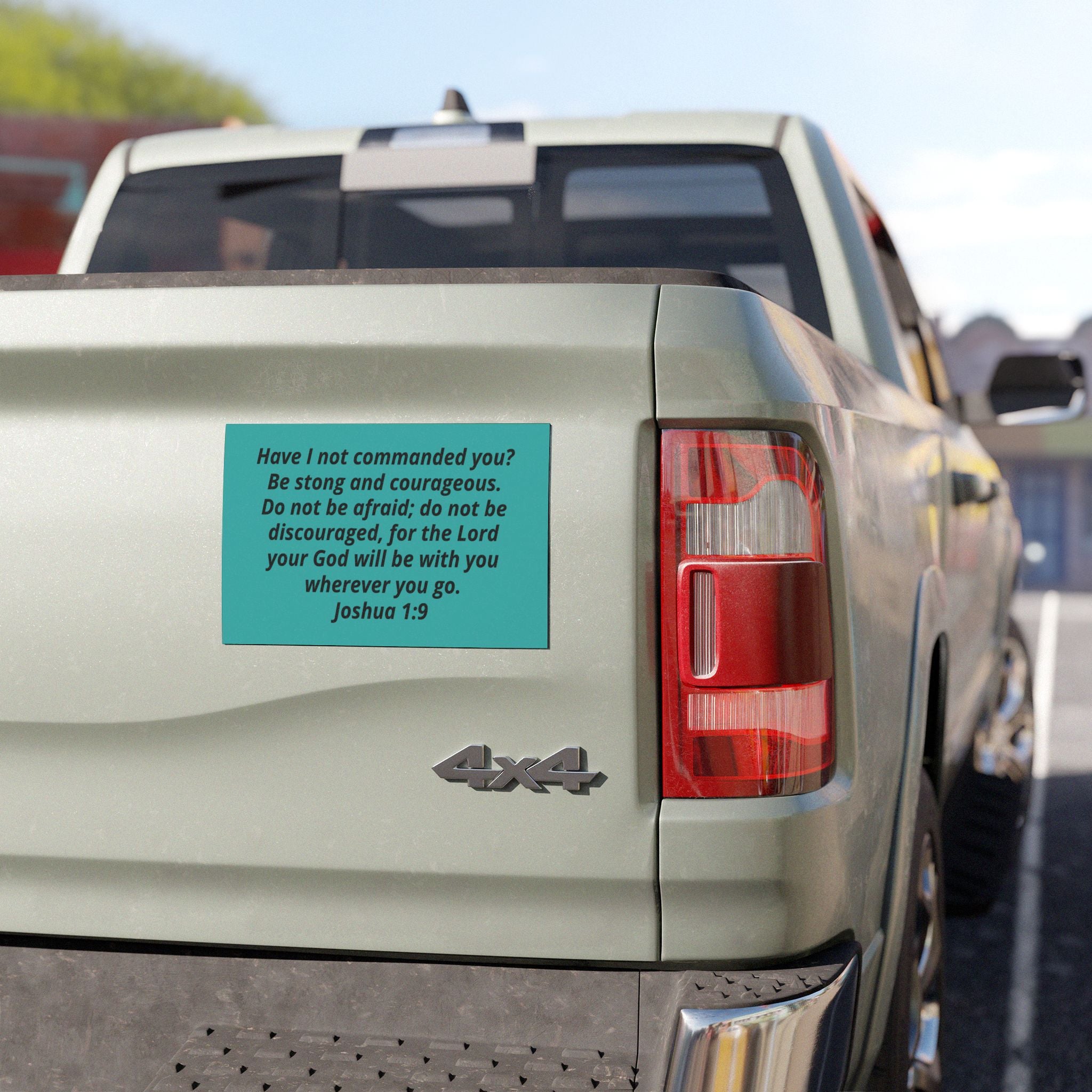 Personalized Car Magnet – Inspirational Bible Verse Magnetic Sign