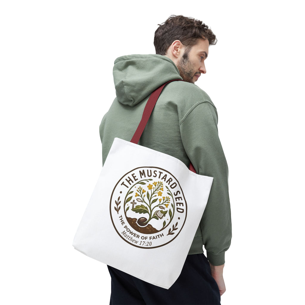 Tote Bag — "The Mustard Seed" Faith Tote Bag (Matthew 17:20)