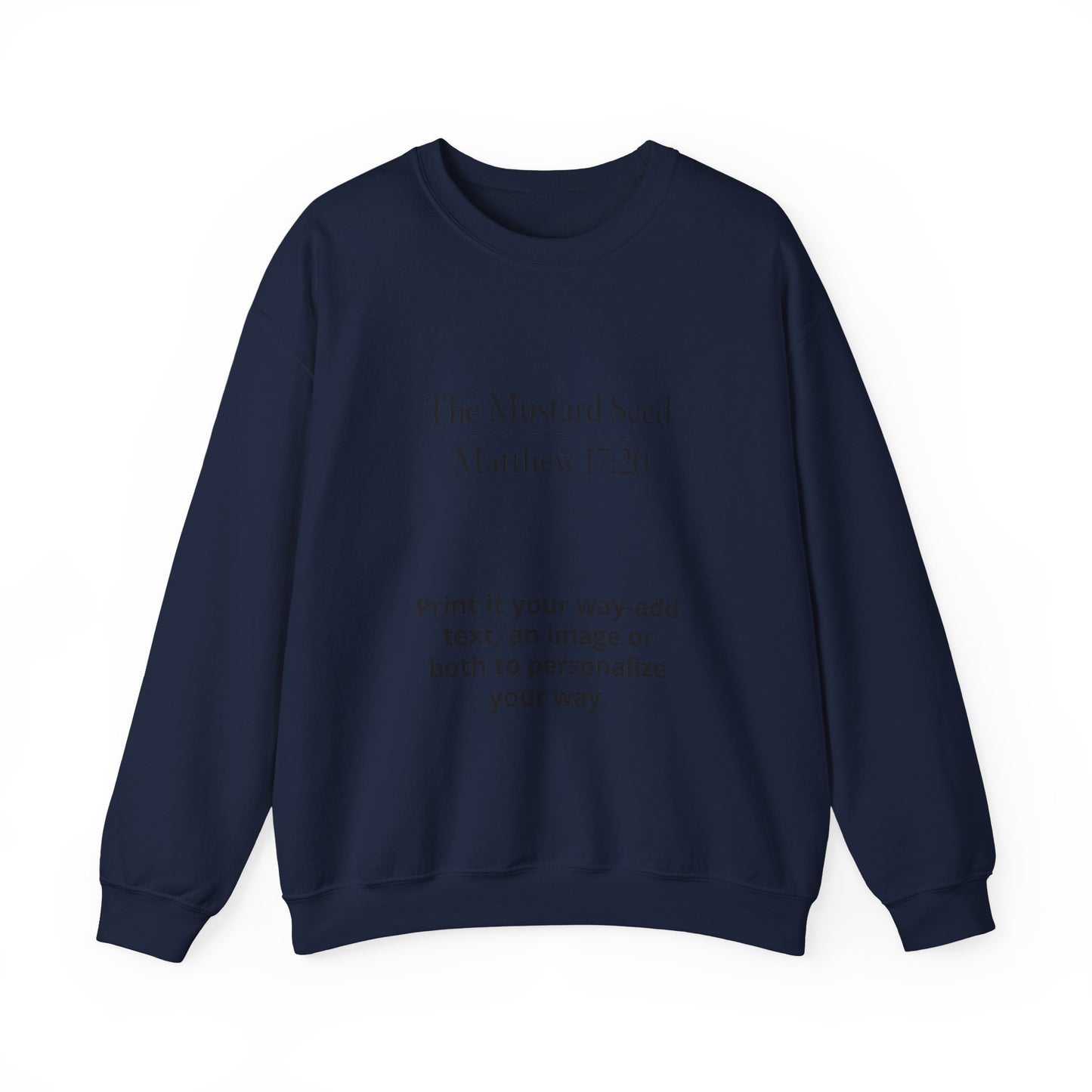 Personalized crewneck sweatshirt, add your custom design