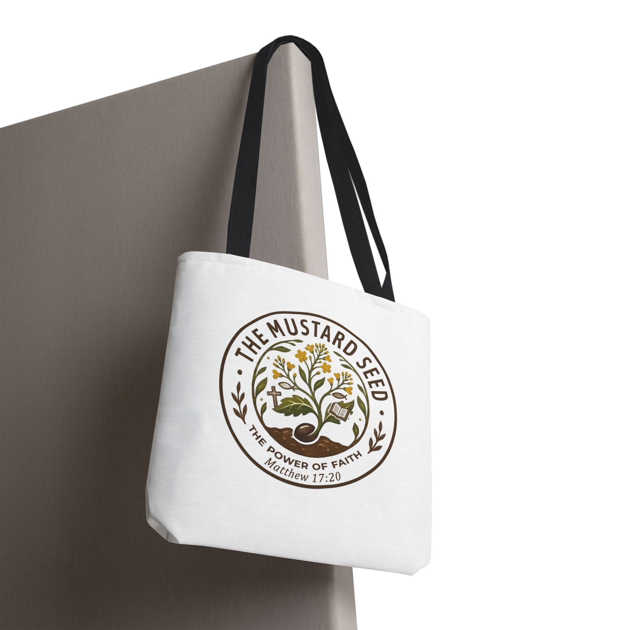 Tote Bag — "The Mustard Seed" Faith Tote Bag (Matthew 17:20)