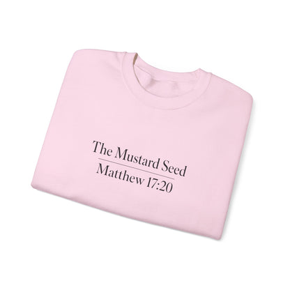 Personalized crewneck sweatshirt, The Mustard Seed custom apparel