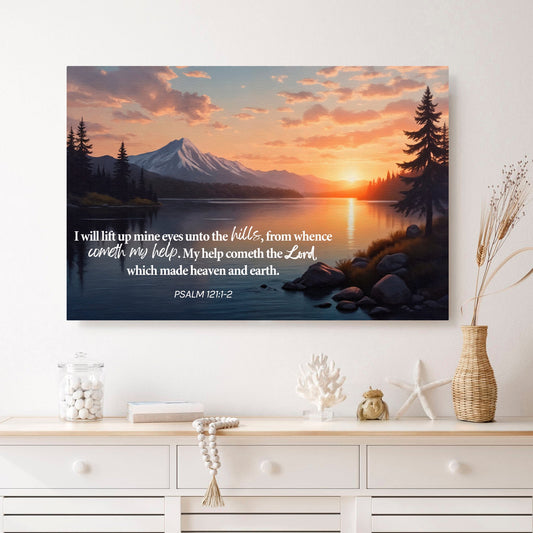 Psalm 121:1-2 - A Song Of Ascents Faith Wall Sign - The Mustard SeedPsalm 121:1-2 - A Song Of Ascents Faith Wall SignThe Mustard SeedThe Mustard SeedNON-4639-A-376Psalm 121:1-2 Christian scripture canvas wall artCanvas