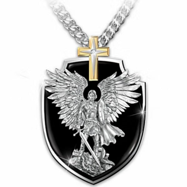 Men's Personalized Cross Pendant Necklace