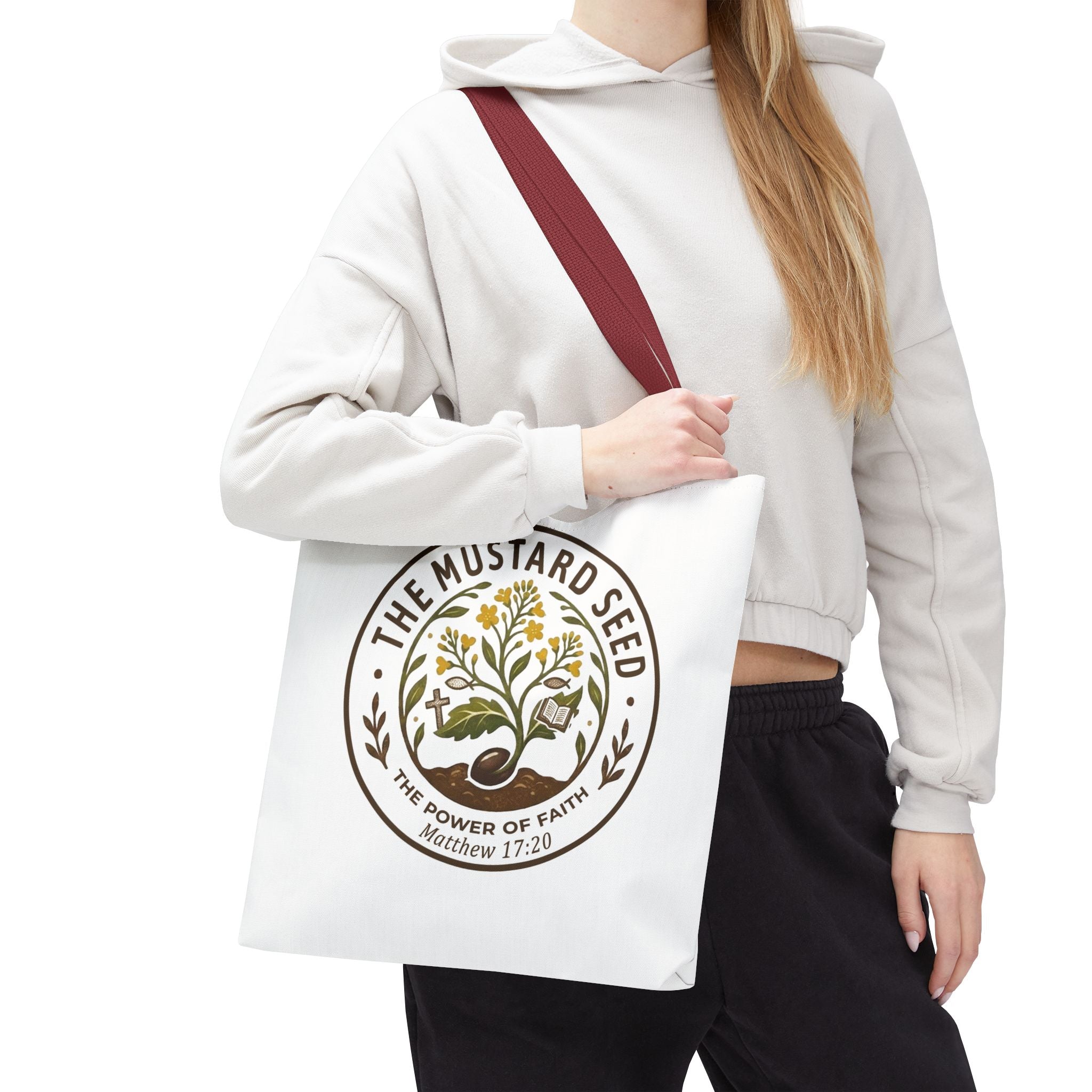 Tote Bag — "The Mustard Seed" Faith Tote Bag (Matthew 17:20)