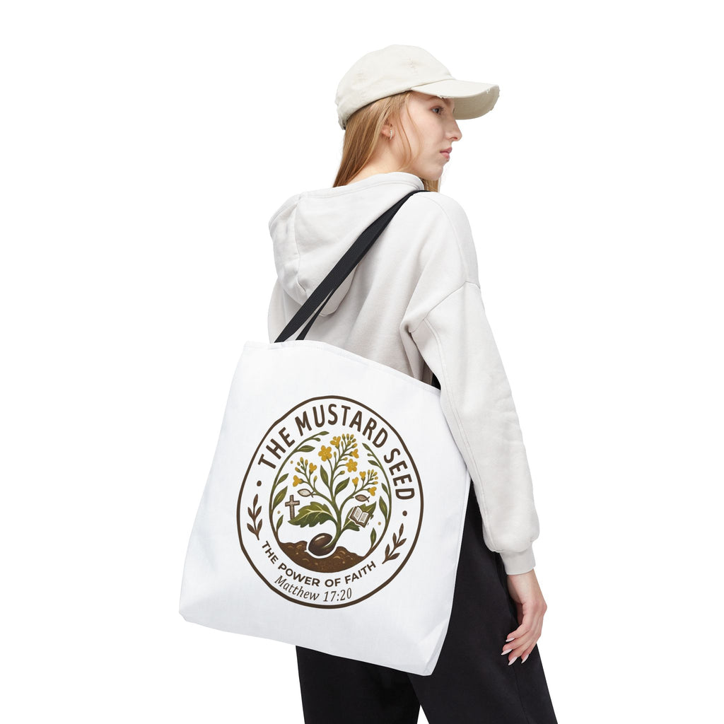 Tote Bag — "The Mustard Seed" Faith Tote Bag (Matthew 17:20)