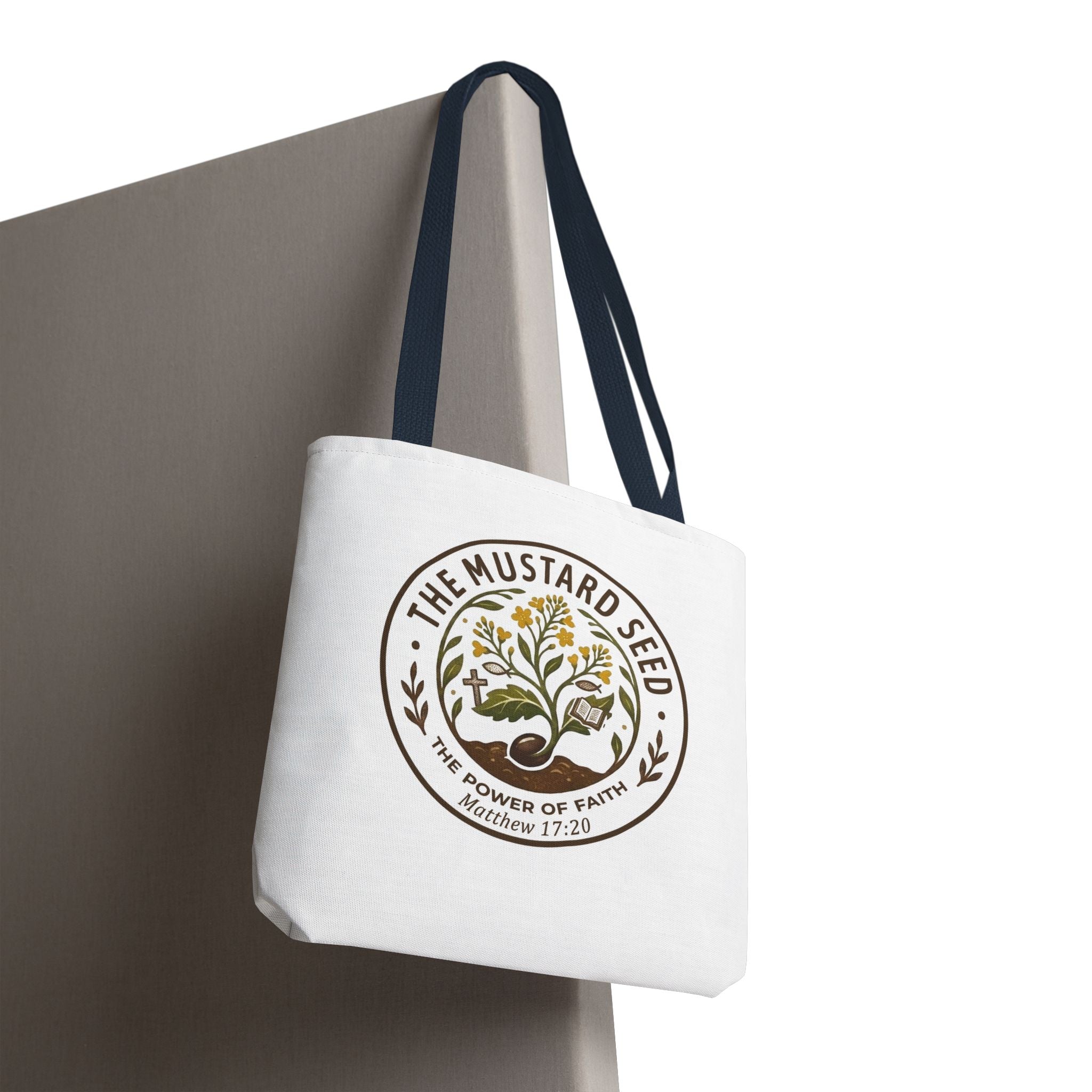 Tote Bag — "The Mustard Seed" Faith Tote Bag (Matthew 17:20)