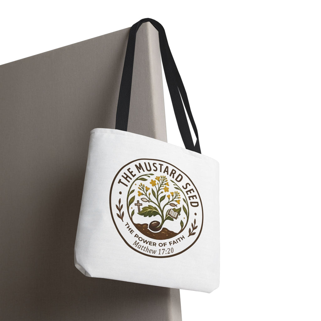 Tote Bag — "The Mustard Seed" Faith Tote Bag (Matthew 17:20)
